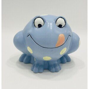 Frog Piggy Bank Toad Green Baby Nursery Original Stopper Frogs ‘n Fly’s 1999